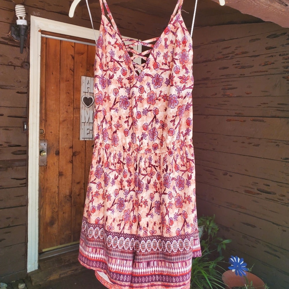 Criss cross romper
